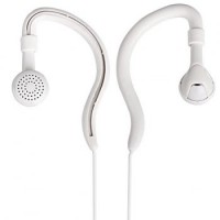 Estilo del enchufe de 3.5mm para auriculares estéreo con el gancho del oído de diseño - Blanco