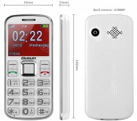 Elder Gente del teléfono móvil F101 banda cuádruple Gran teclado Grandes Fuentes Cámara FM Radio Dual SIM