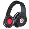 IP-802 plegable de diseño de 3,5 mm para auriculares Jack MIC In-Line On-Ear auriculares - Negro